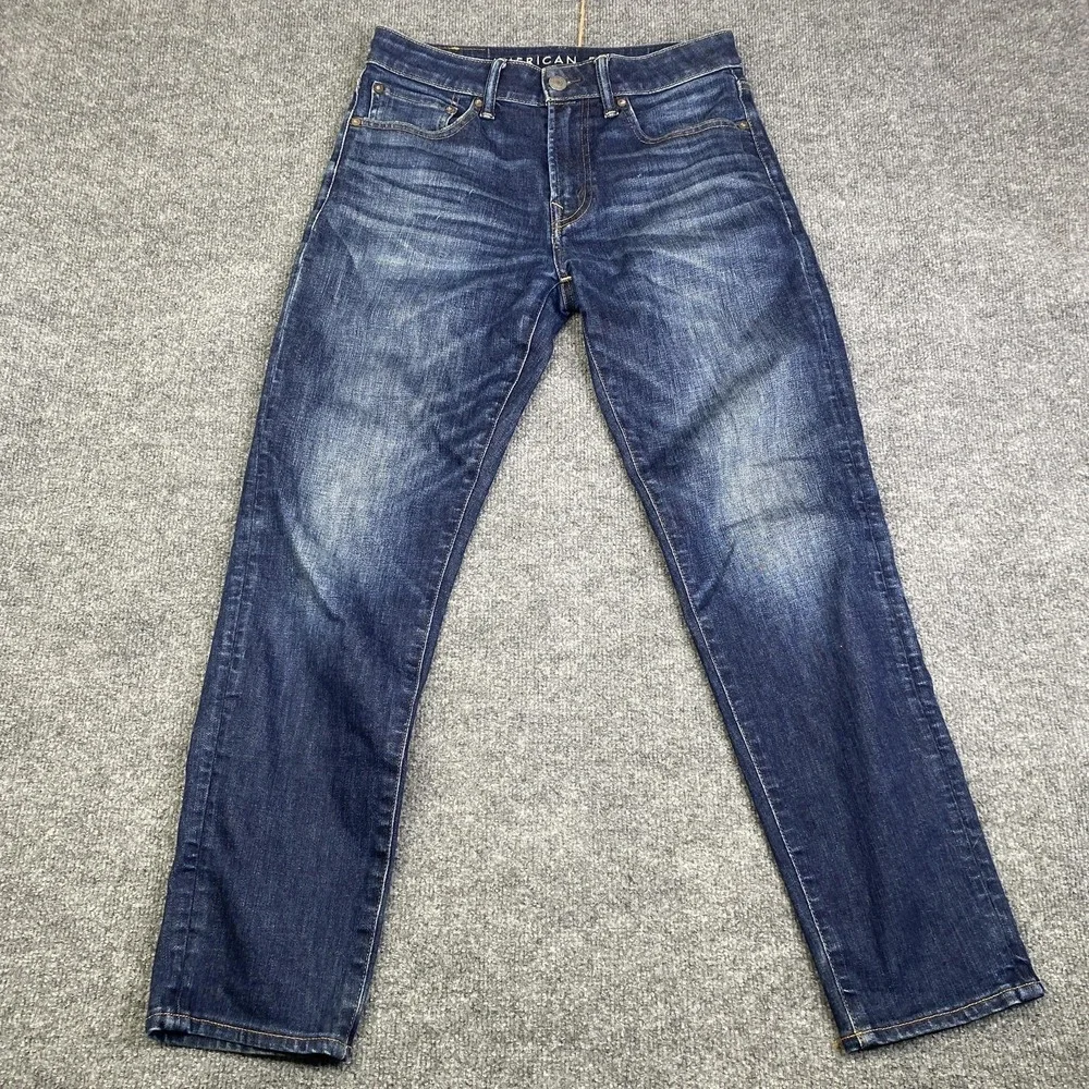 American Eagle Outfitters AirFlex+ Athletic Taper Jeans Mens 29x30 Blue